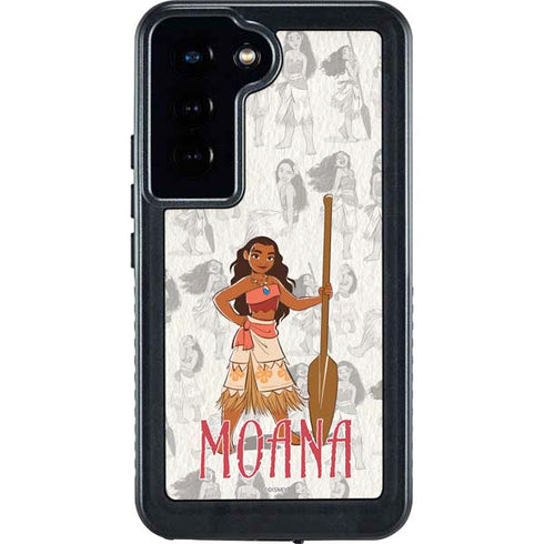 Disney Princess Moana Pattern Galaxy S24 Waterproof Case